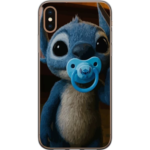 Apple iPhone XS Max Läpinäkyvä kuori Stitch & Napp - vauvateema söpöllä hahmolla