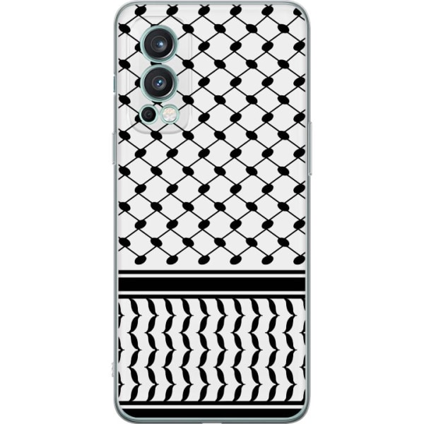 OnePlus Nord 2 5G Gennemsigtig cover Keffiyeh mønster