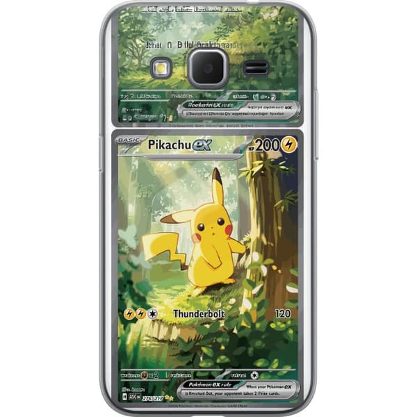 Kompatibelt Mobilskal till Samsung Galaxy Core Prime Pikachu grön