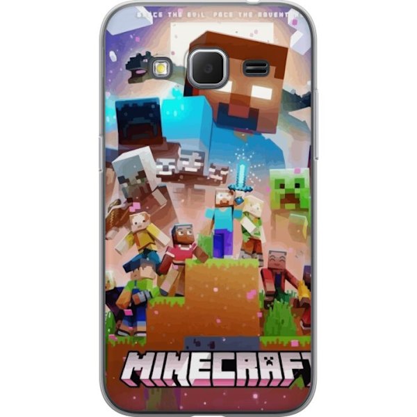 Samsung Galaxy Core Prime Läpinäkyvä kuori Minecraft