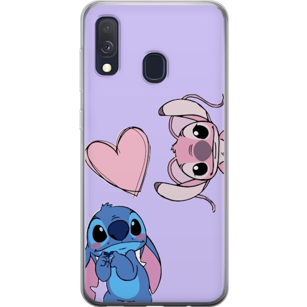 Samsung Galaxy A40 Gjennomsiktig deksel Stitch Mode