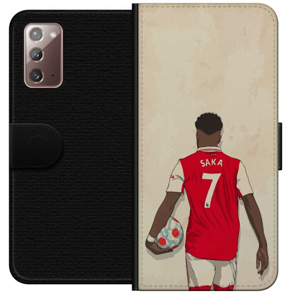 Samsung Galaxy Note20 Lompakkokotelo Arsenal FC Jalkapallo Arsenal FC Motiivi Pelaaja Premier League Englanti Suosittu Urheilulaji Jalkapallotähti Lo
