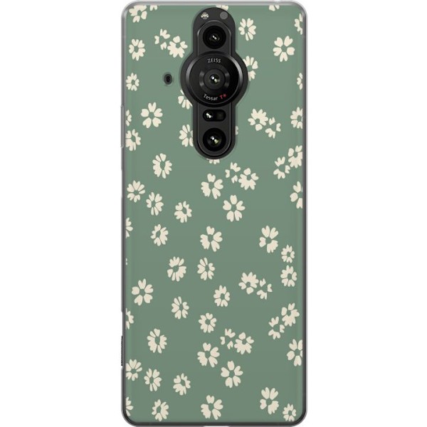 Sony Xperia Pro-I Läpinäkyvä kuori Kukkaisunelma - Värikäs Kukkakuvio