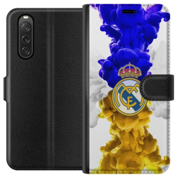 Sony Xperia 10 V Lompakkokotelo Real Madrid Värit