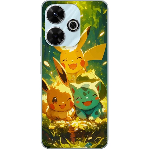 Xiaomi Redmi 13 Genomskinligt Skal Pixelmonster spelstil – färgstark design för retroälskande gamers
