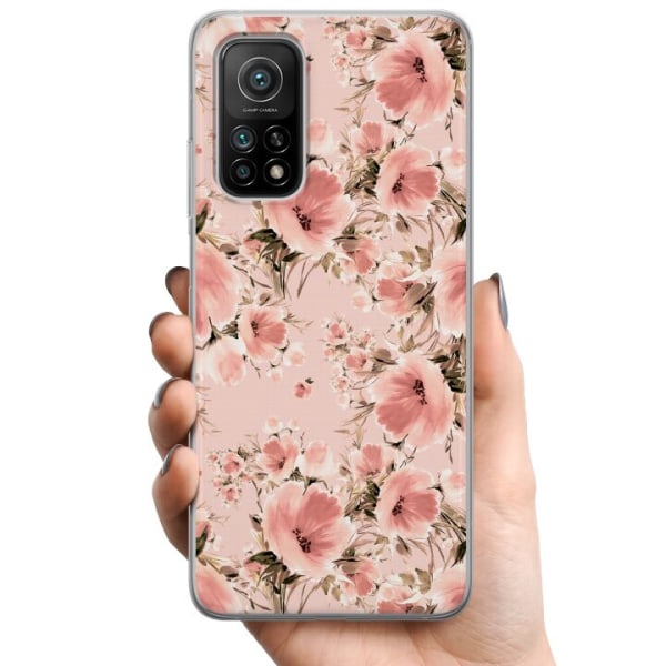 Xiaomi Mi 10T Pro 5G TPU Matkapuhelimen kuori Kukkia