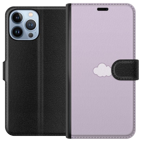 Apple iPhone 13 Pro Max Plånboksfodral Lila Moln – minimali