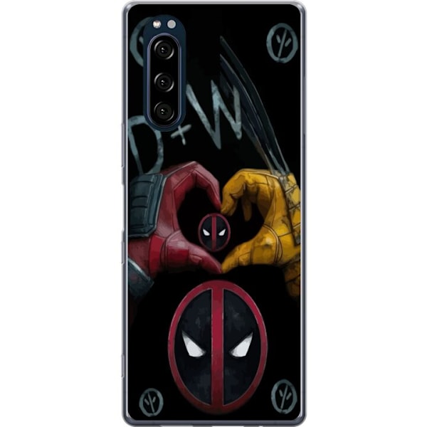 Sony Xperia 5 Genomskinligt Skal Deadpool & Wolverine Kärlek