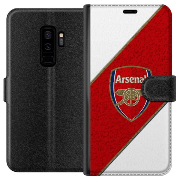 Kompatibelt Plånboksfodral till Samsung Galaxy S9+ Red Cannon Emblem