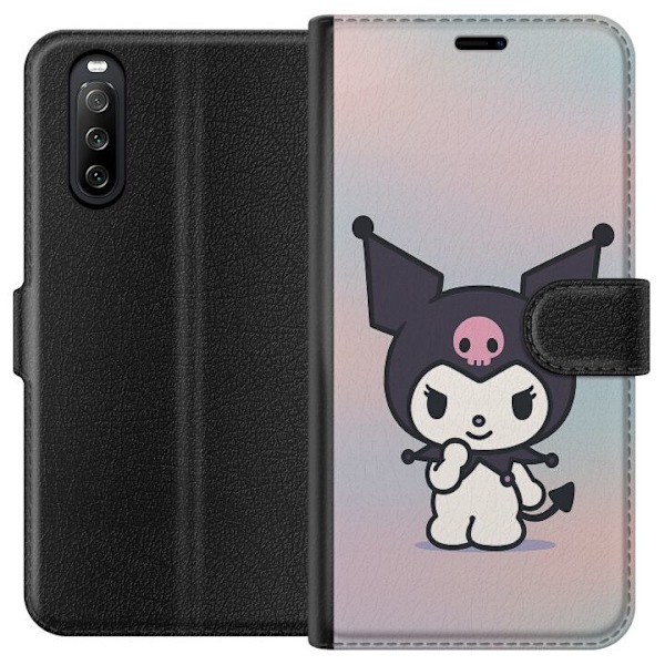Sony Xperia 10 III Tegnebogsetui Kawaii Sanrio Kuromi