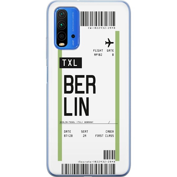 Xiaomi Redmi Note 9 4G Gjennomsiktig deksel Berlin