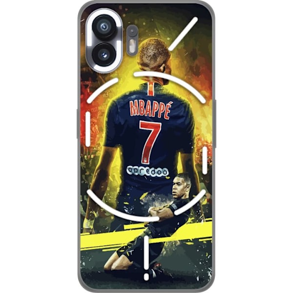 Nothing Phone (2) Gjennomsiktig deksel Kylian Mbappé