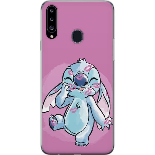 Kompatibelt Mobildeksel til Samsung Galaxy A20s Stitch Puss