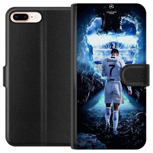 Kompatibel Tegnebogsetui til Apple iPhone 8 Plus Ronaldo