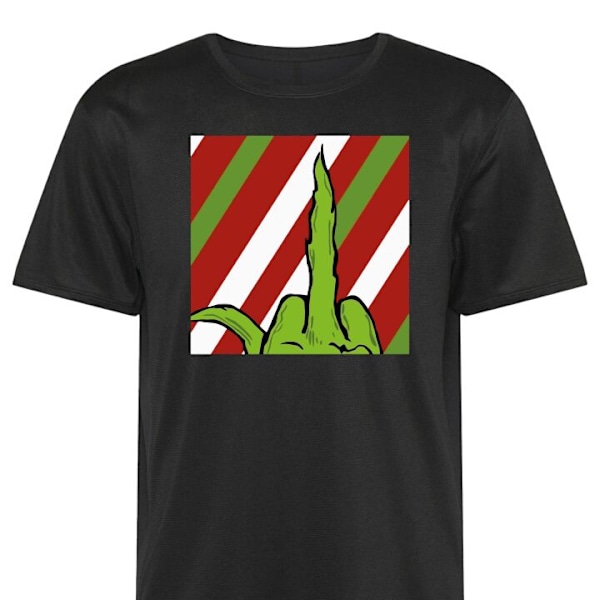 Tränings-T-shirt | Sport-T-shirt för Vuxen Grinch svart 4X-Large