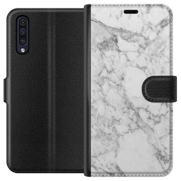Samsung Galaxy A50 Lompakkokotelo Marmori