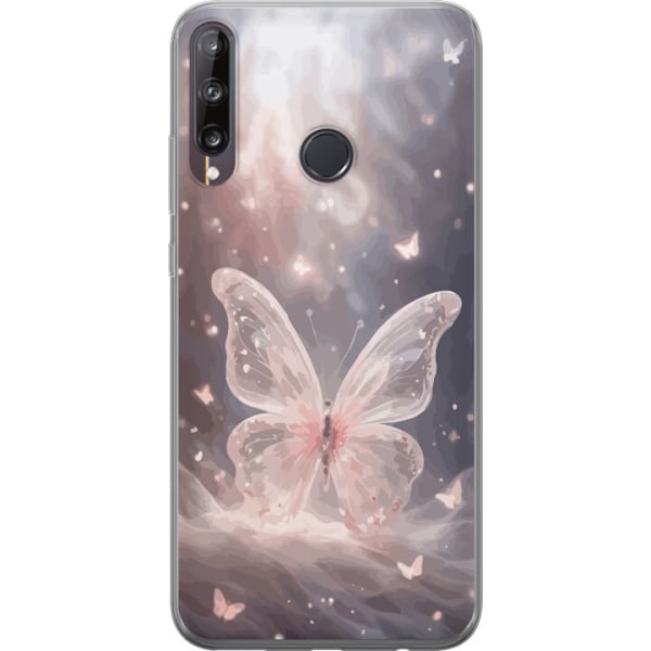 Huawei P40 lite E Gennemsigtig cover Sommerfugl