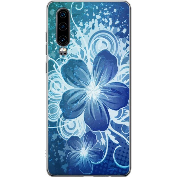 Huawei P30 Gjennomsiktig deksel Blomst