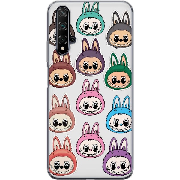 Huawei nova 5T Gennemsigtig cover Labubu Macaron Monster - Nut