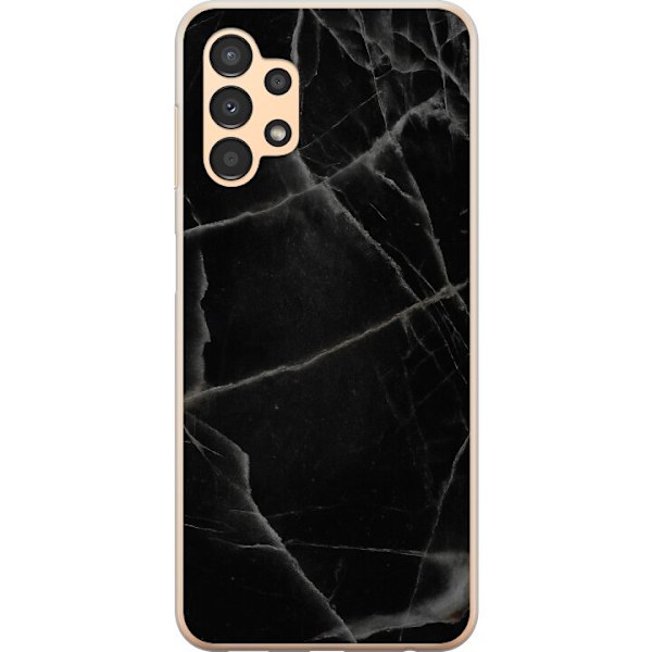 Samsung Galaxy A13 Genomskinligt Skal Svart marmor