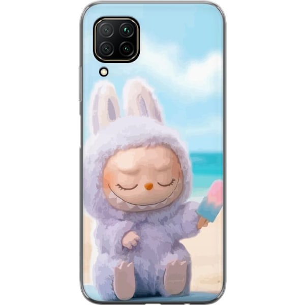 Huawei P40 lite Läpinäkyvä kuori Labubu Vaaleanpunainen Tunnelma