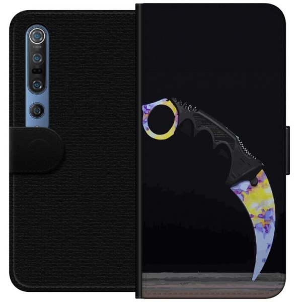 Xiaomi Mi 10 Pro 5G Tegnebogsetui Karambit / Butterfly / M9 Ba