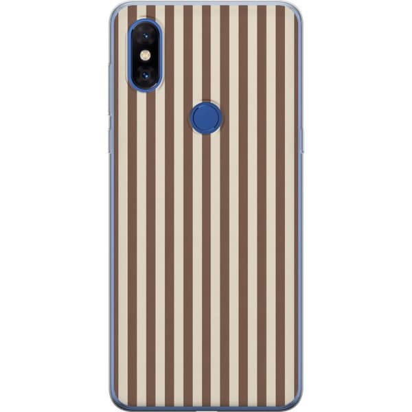 Kompatibelt Mobilskal till Xiaomi Mi Mix 3 Bruna latteränder brun
