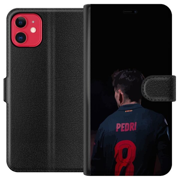 Apple iPhone 11 Lompakkokotelo Pedri FC Barcelona Jalkapallo Espanjalainen Keskikenttäpelaaja Maali Urheilumotivaatio Fanit Lapset Nuoret