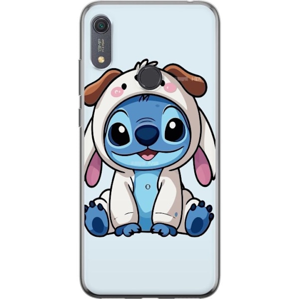 Huawei Y6s (2019) Läpinäkyvä kuori Stitch Koirapuku Lilo & Stitch Disney Hauska Design Sininen Avaruusolento Sarjakuva Hahmo Suosittu Lapsille Suos