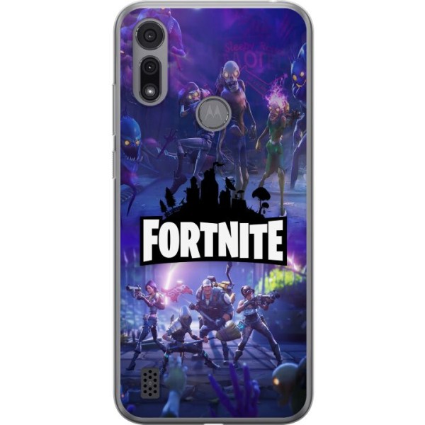 Motorola Moto E6i Läpinäkyvä kuori Fortnite