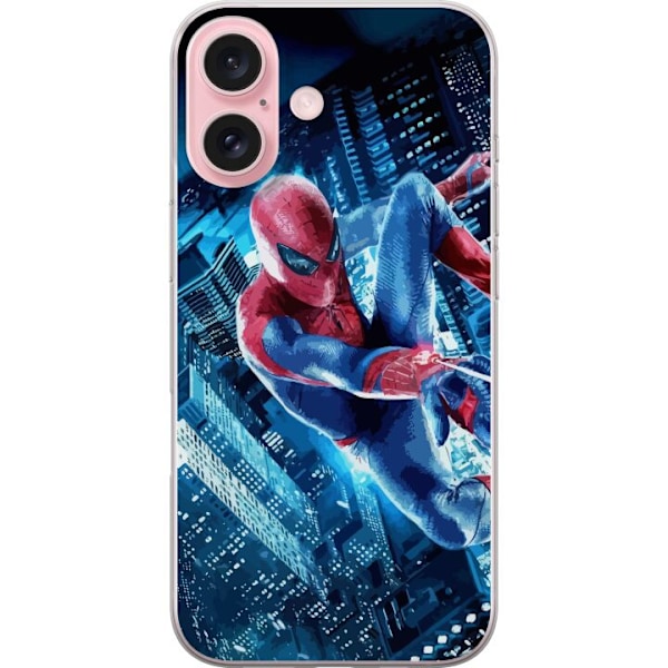 Apple iPhone 16 Gennemsigtig cover Spiderman