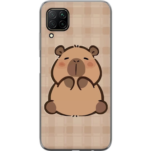 Huawei P40 lite Läpinäkyvä kuori Mobilskal kawaii capybara flera figurer japansk stil