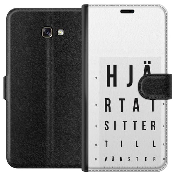 Kompatibelt Plånboksfodral till Samsung Galaxy A3 (2017) Hjärntest höger vänster vit
