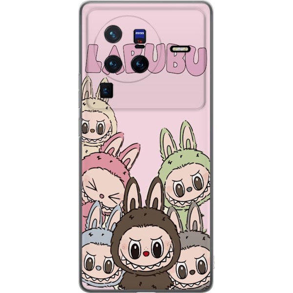 vivo X80 Pro Läpinäkyvä kuori Labubu Classics