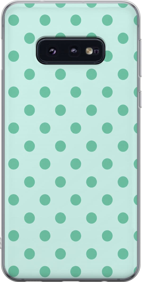 Kompatibelt Mobildeksel til Samsung Galaxy S10e Turkise mintprikker turkis