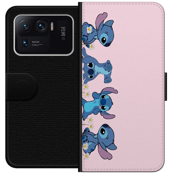 Xiaomi Mi 11 Ultra Plånboksfodral Stitch Skratt & Bus – Perfekt för Mobilskal eller Poster