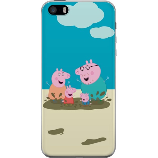 Apple iPhone SE (2016) Läpinäkyvä kuori Greta Possu Perhe Jori Mutapuro Lasten Kuva Sarja Suosittu Lasten Hahmo Ilo