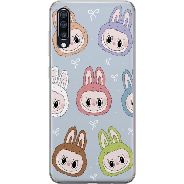 Samsung Galaxy A70 Genomskinligt Skal Labubu Star Pattern –