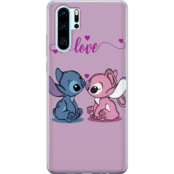 Huawei P30 Pro Gjennomsiktig deksel Lilo & Stitch – Angel Ed