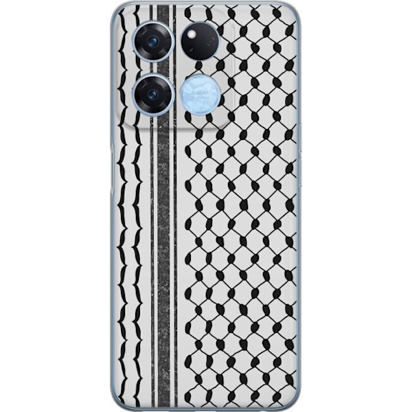 OnePlus Ace Racing Läpinäkyvä kuori Palestiinalainen kuvio