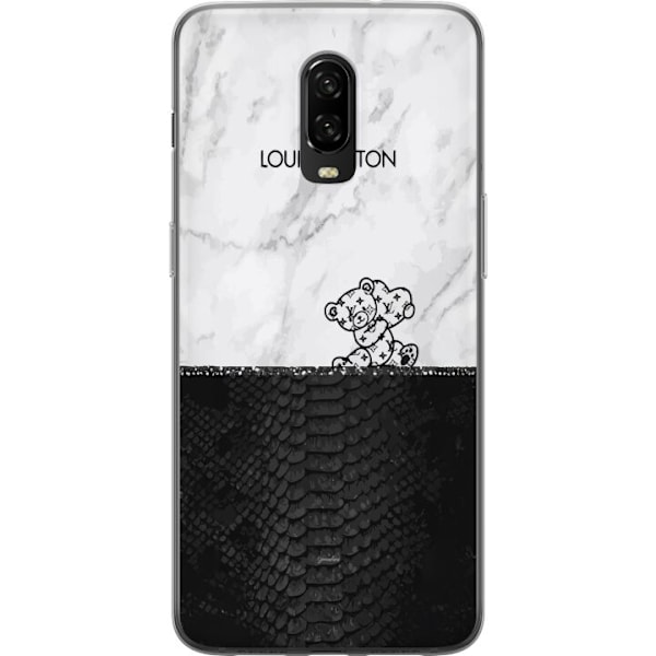 OnePlus 6T Läpinäkyvä kuori LV karhun marmori