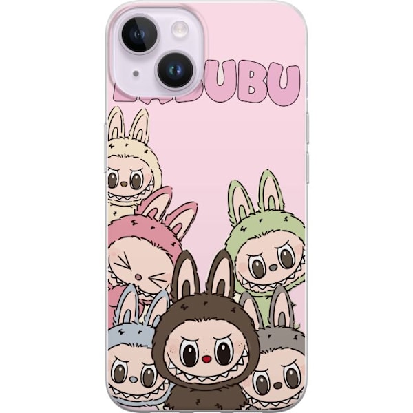 Apple iPhone 14 Läpinäkyvä kuori Labubu Classics
