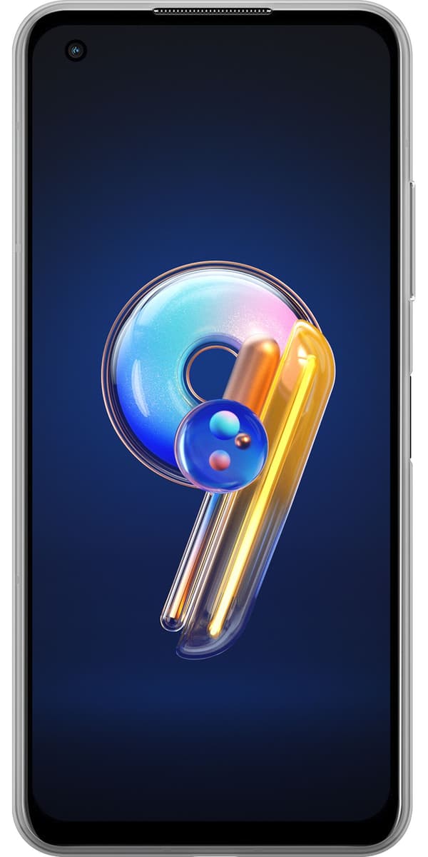 Kompatibel Mobilcover til Asus Zenfone 9 Audi – Sølvfarvede ringe – Fire sølvfarvede ringe over grå og sorte diagonale linjer på grå baggrund grå