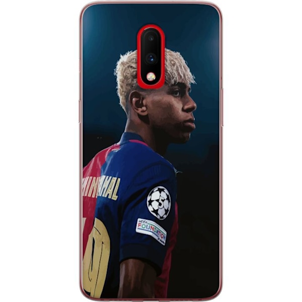 OnePlus 7 Läpinäkyvä kuori Lamine Yamal - Barcelonan ihmelapsi fokuksessa