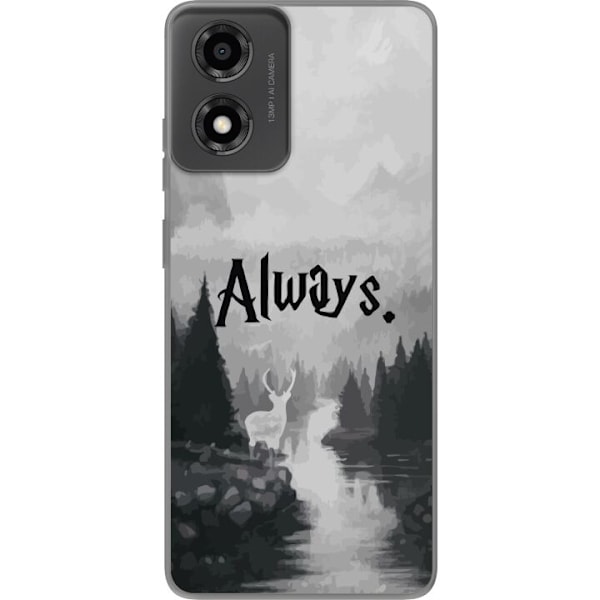 Motorola Moto E14 Gennemsigtig cover Harry Potter Altid