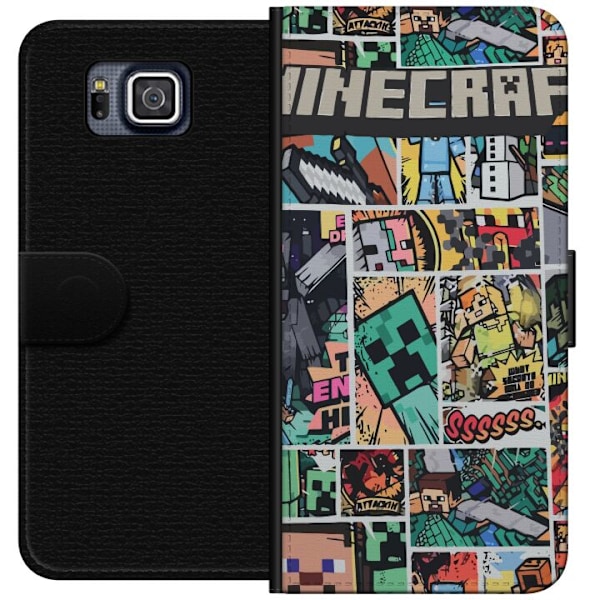 Samsung Galaxy Alpha Lompakkokotelo Minecraft Taide