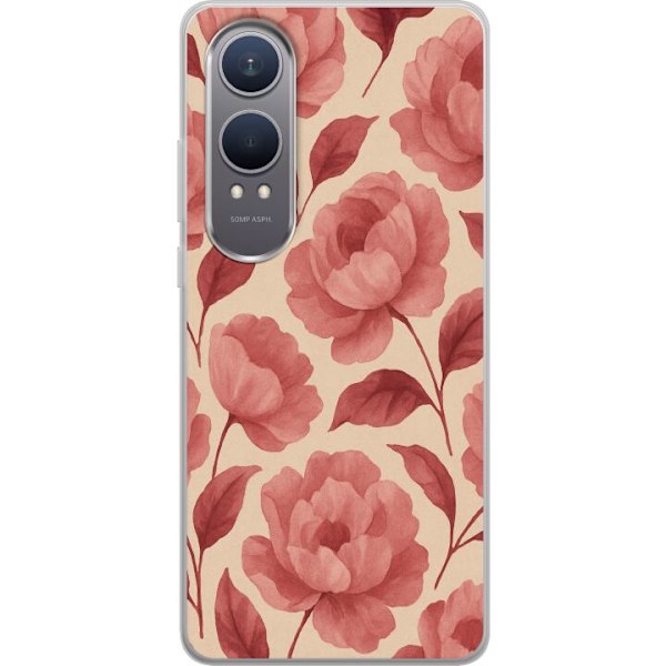 OnePlus Nord CE4 Lite Genomskinligt Skal Rose Bloom