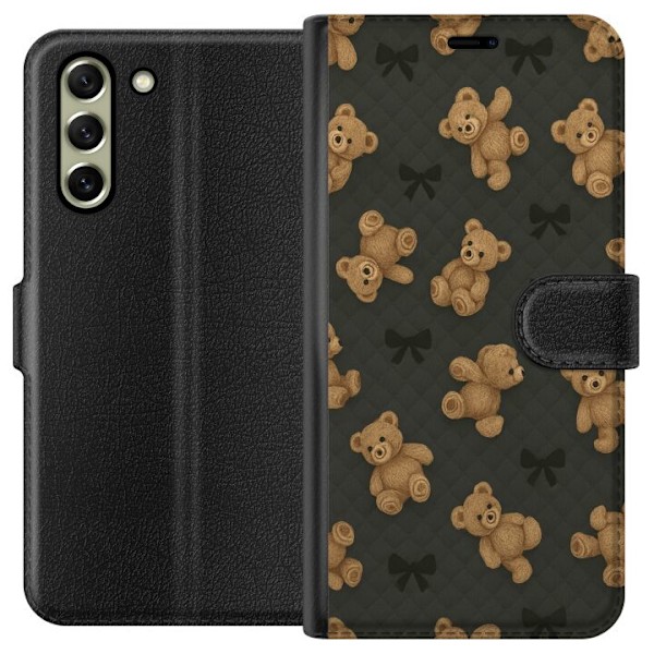 Samsung Galaxy S21 FE 5G Tegnebogsetui Teddy Knus