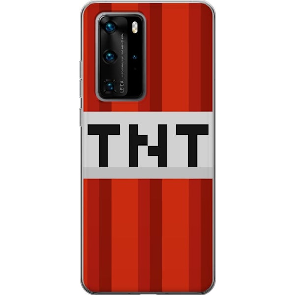 Huawei P40 Pro Läpinäkyvä kuori Minecraft TNT