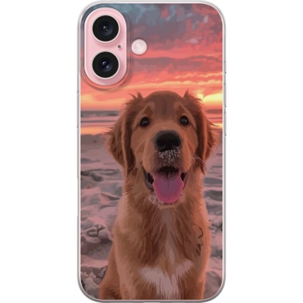 Apple iPhone 16 Gennemsigtig cover Hund